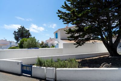 Trees and buildings against sky