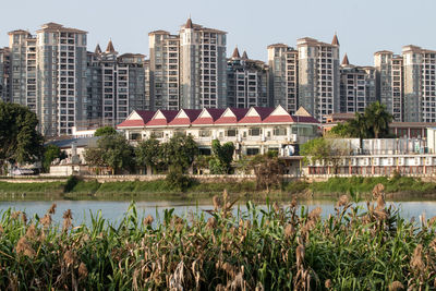 View of buildings in city