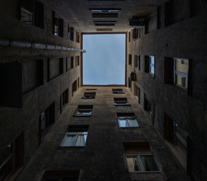 Low angle view of buildings against sky