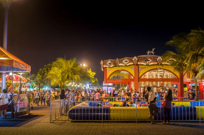 People at night