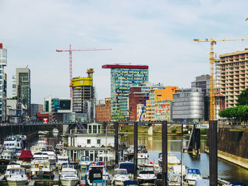 View of city buildings against sky