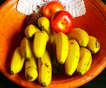 Close-up of fruits in plate