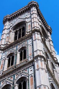 Low angle view of building against clear sky