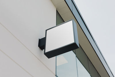 Low angle view of building against clear sky