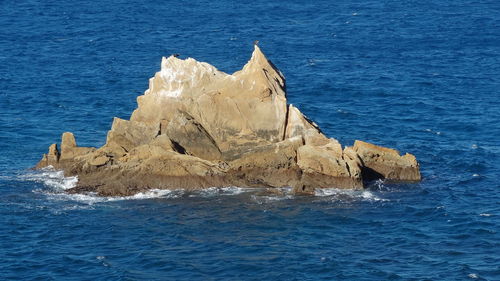 Rock formations in sea