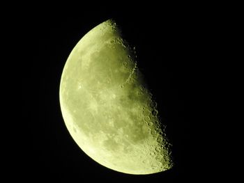 Low angle view of moon in sky