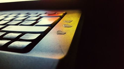 Close-up of computer keyboard