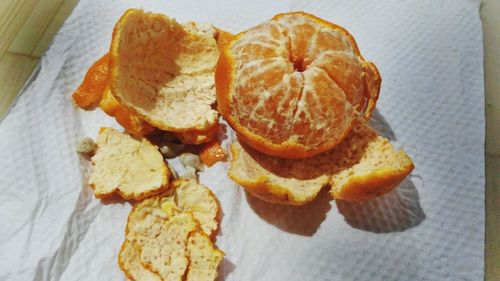 Close-up of bread in plate