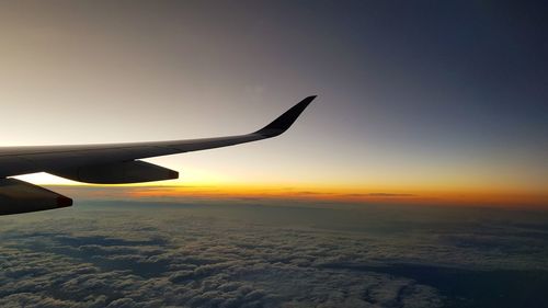 Airplane flying in sky