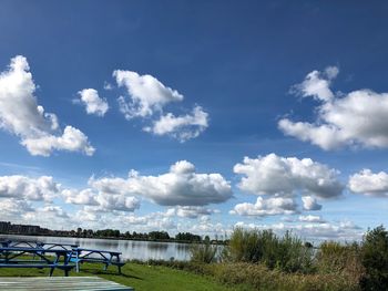 Scenic view of bridge against sky