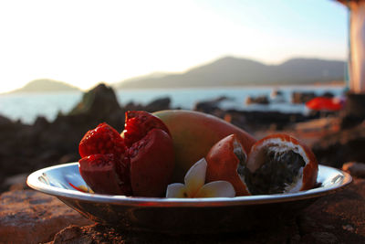 Close-up of fruits in bowl