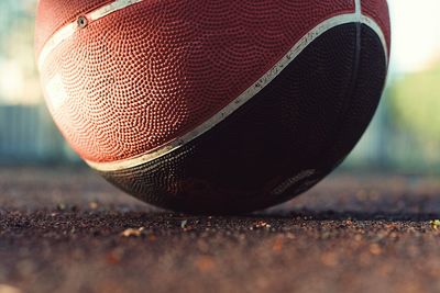 Close-up of ball on field