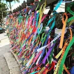 Full frame shot of colorful market stall