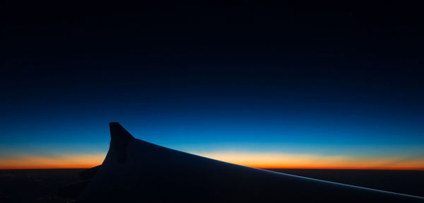 Scenic view of clear sky at night