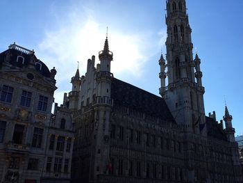 Low angle view of historic building against sky