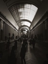 People walking in subway station