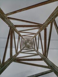 Low angle view of bridge against sky