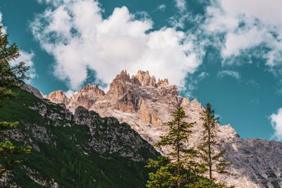 Dreischusterspitze the highest mountain in the sesto dolomites in south tyrol.