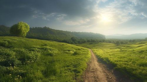 Scenic view of landscape against sky