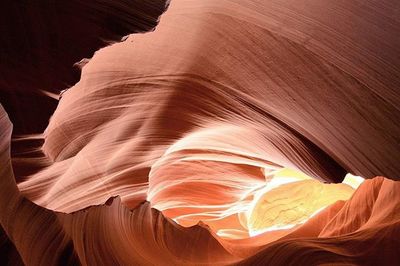 Rock formations in canyon