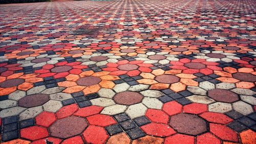Close-up of cobblestone street