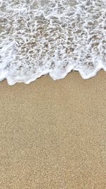 High angle view of beach