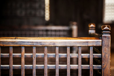 Close-up of rusty metallic structure