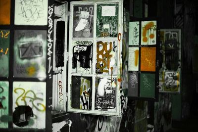 Full frame shot of yellow telephone booth