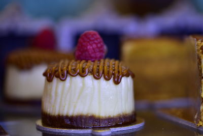 Close-up of cake on table