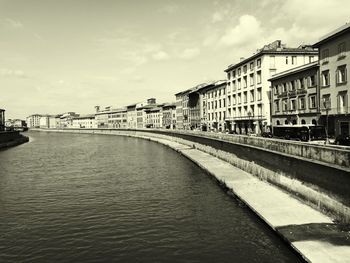 View of bridge over river