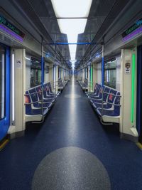 Interior of train