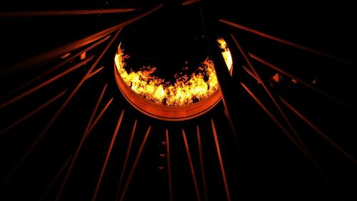 Blurred motion of fire