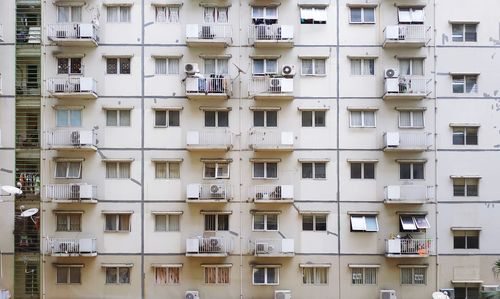 Full frame shot of residential building