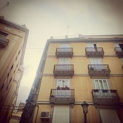 Low angle view of building against sky