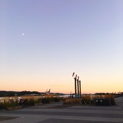 View of road against clear sky