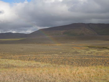 Scenic view of landscape against sky
