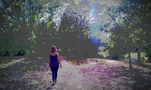 Woman standing on ground