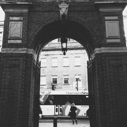 People walking in building