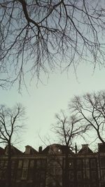 Low angle view of building against sky