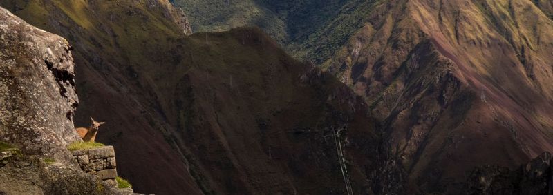 Scenic view of mountain range