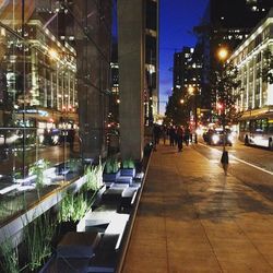 City street at night