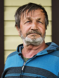 Portrait of man wearing mask