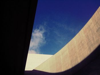 Low angle view of building against clear sky