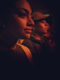 Portrait of young man looking away