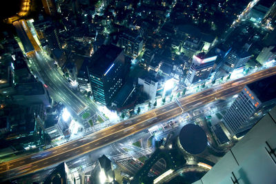 City street at night