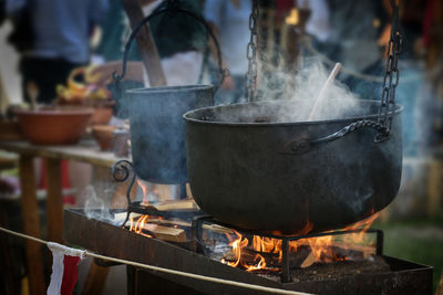 Midsection of person preparing food