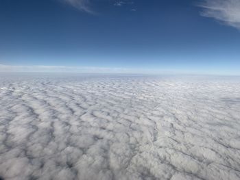 Scenic view of cloudscape against blue sky