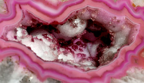 Full frame shot of pink ice cream