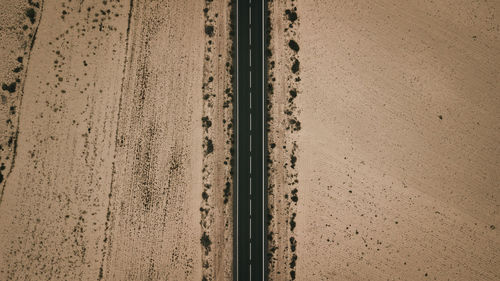 Aerial view of road amidst landscape