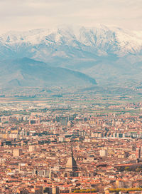 Turin from superga in a sweet morning